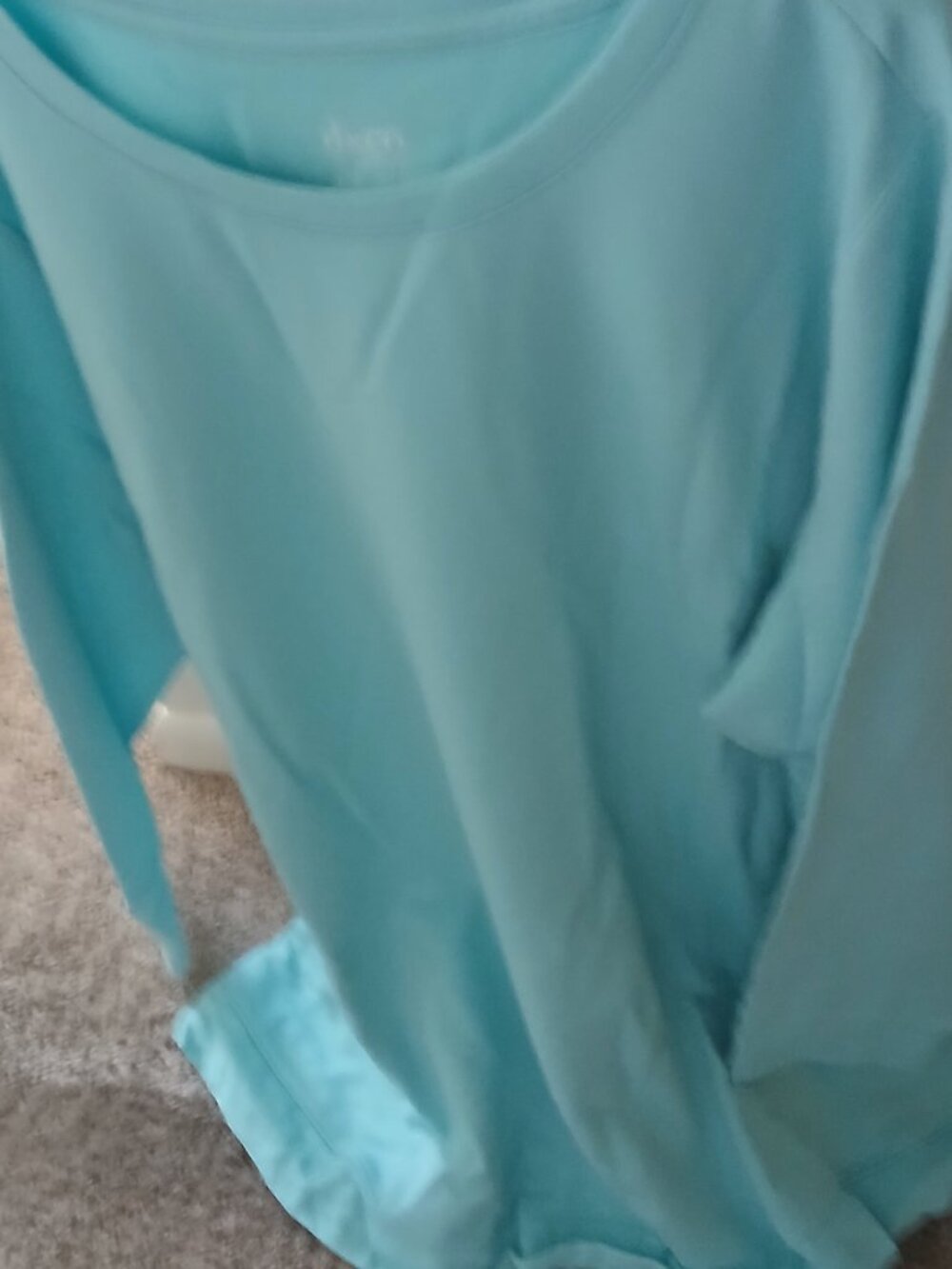Denim & Co. Active Regular French Terry Tunic w/ Gauze Detail